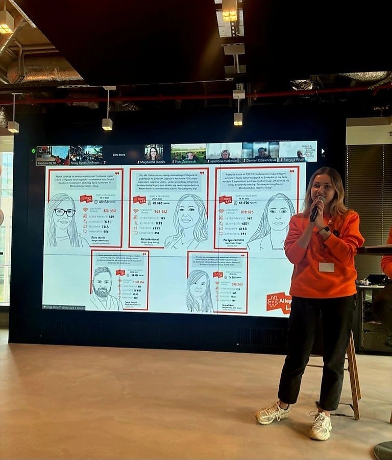 Grafiki Sylwii Chmielewskiej do programu ambasadorskiego Allegro Life