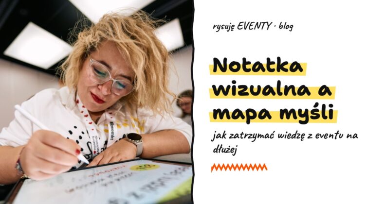 Notatka wizualna a mapa myśli: jak zatrzymać wiedzę z eventu na dłużej, blog rysuję EVENTY